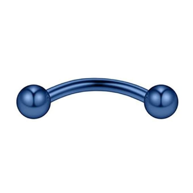 Blauw - Wenkbrauw / Lip / Oor Piercing