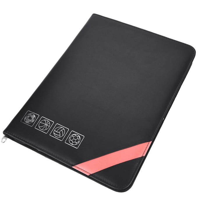 Multifunctioneel Coachbord Opvouwbaar Voetbal Basketbal Volleybal Tactiekbord Set rood