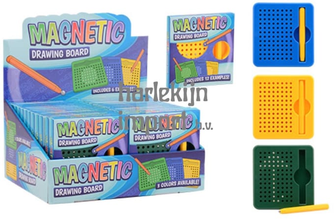 Johntoy magnetisch tekenbord speelgoed 11 cm assorti creatief.