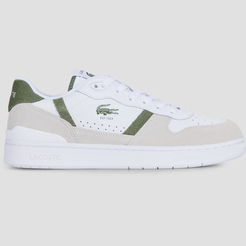 Lacoste T-CLIP SET 126 7 SMA WHT/KHK Heren Sneakers - wit-khaki