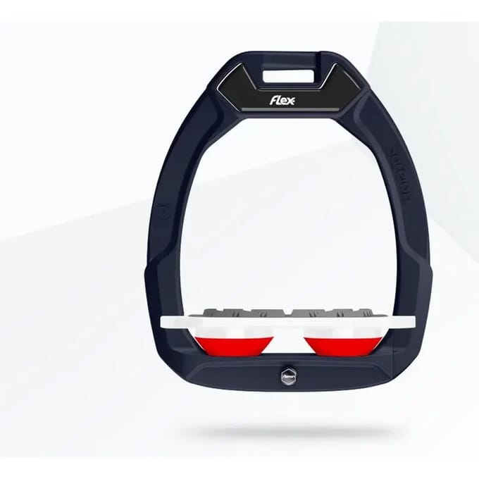 Veiligheidselementen van de ruitersport Plat Grip Bruin/Wit/Rood Flex-On Safe-On