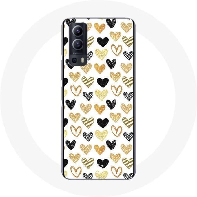 Vivo Y72 Harten Achtergrond Hoesje