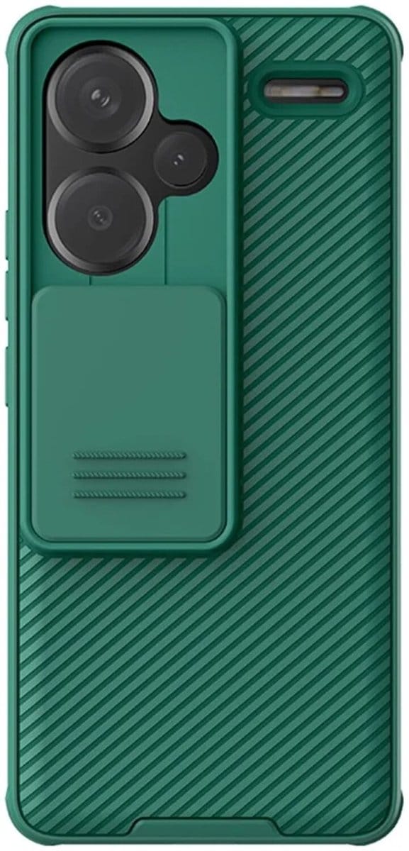 Nillkin CamShield Hoesje voor de Xiaomi Redmi Note 13 Pro Plus - Back Cover met Camera Slider Groen