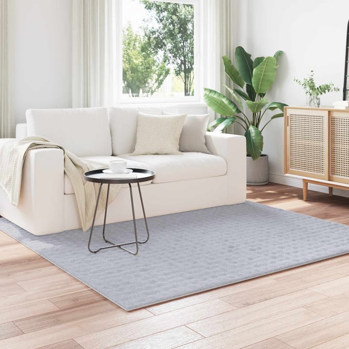 vidaXL - Vloerkleden - Vierkant - SIROLO - Grijs - 200 - x - 200 - cm - Polyester