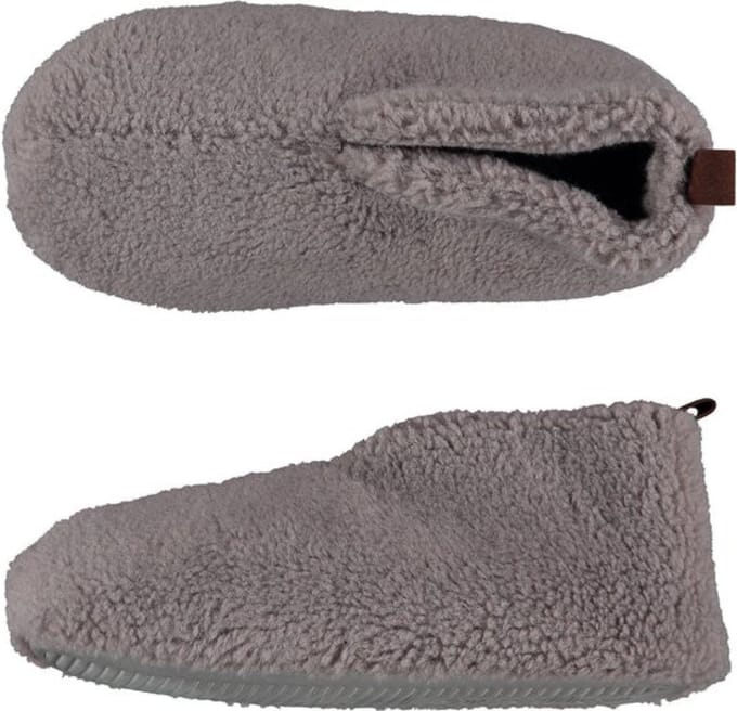 Pantoffels - Sloffen dames - Laag - Teddy Wol - Donkergrijs | 37/38