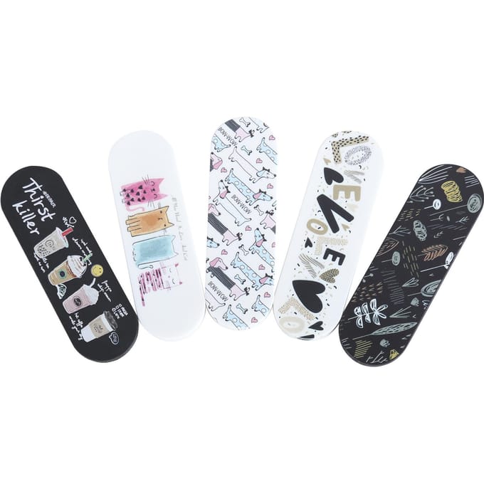 5 Pièces MOMO STICK Support Réglable pour Smartphone Dragonne Sangle Réutilisable Pad Gel Holder gray