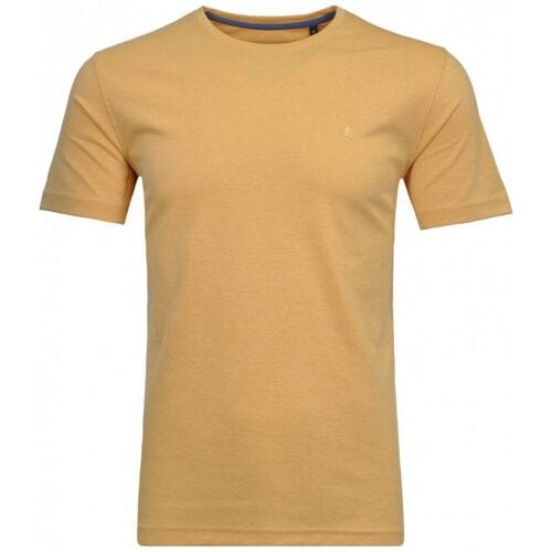 Ragman T-Shirt Softknit Round Neck Geel / male
