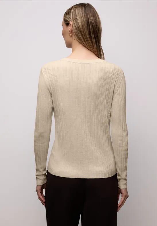 Street One - A303694 - round neck rib sweater