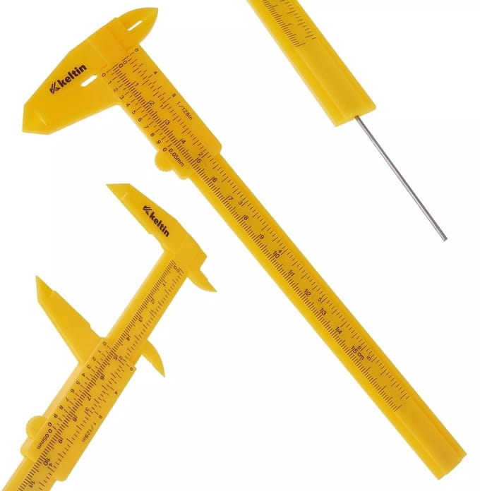 Keltin Plastic schuifmaat - 0-150mm - Lichtgewicht en draagbaar - Geschikt voor precisiewerk