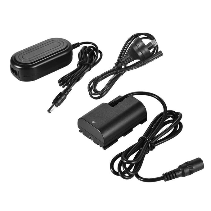 ACK-E6 AC-voeding LP-E6 LP-E6N DC-koppeling Dummy-batterijadapter Camera-oplader AU Plug black