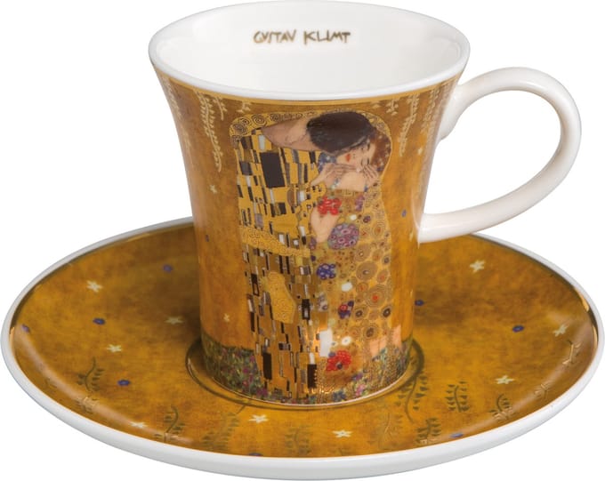 Gustav klimt: De kus - espressokop