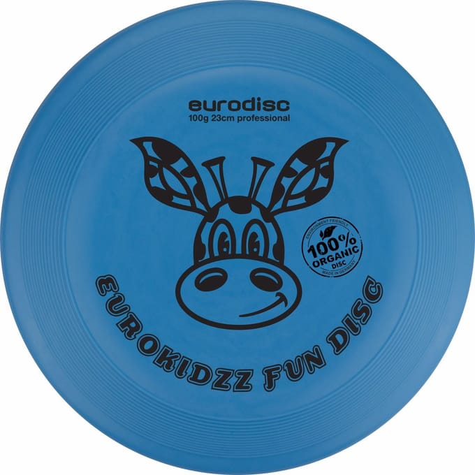 Kinderfrisbee Eurodisc Kidzz Giraffe 100 gr Blue ED0100BBGF Blauw 23 cm