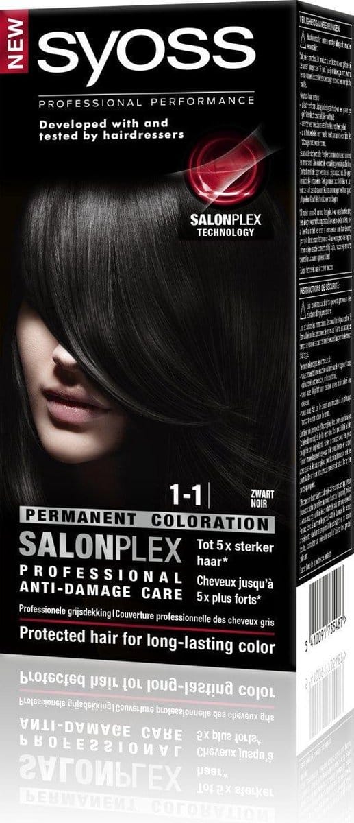 Syoss - Haarverf - 1_1 - Zwart - 115ml x 6