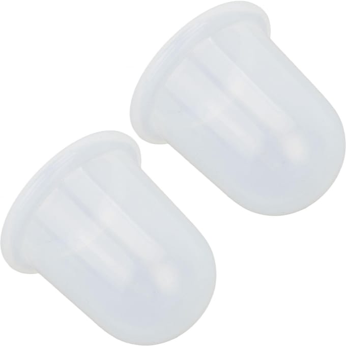 2 stuks Cupping Set Transparant Siliconen Spierontspanning Cupping Therapie Set voor Gezichts Lichaamsmassage white
