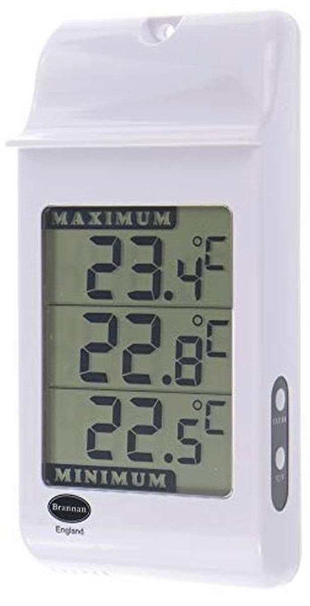 Digitale Max Min Thermometer met Groot Display - Wit