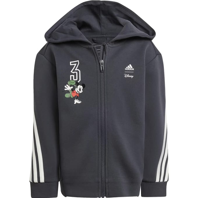 Adidas Disney Mickey Mouse Sweatshirt Met Rits Grijs 5-6 Years Kinderen