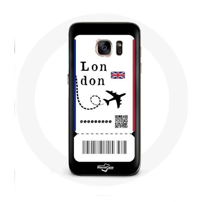 Case voor Samsung Galaxy S7 Edge Londen vliegticket