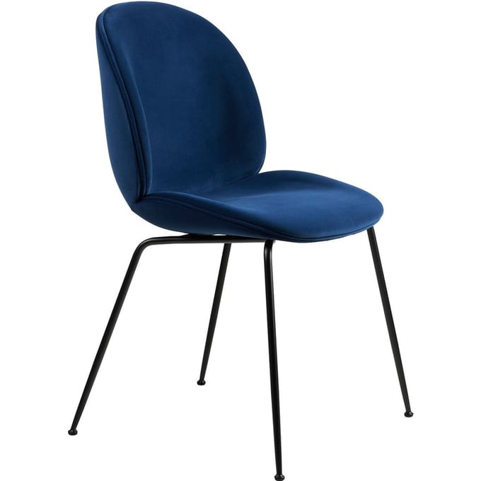 Gubi Beetle Dining Chair volledig bekleed Conic Base - Sunday Dedar 003