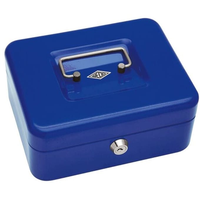 Wedo - Geldkist metaal - blauw
