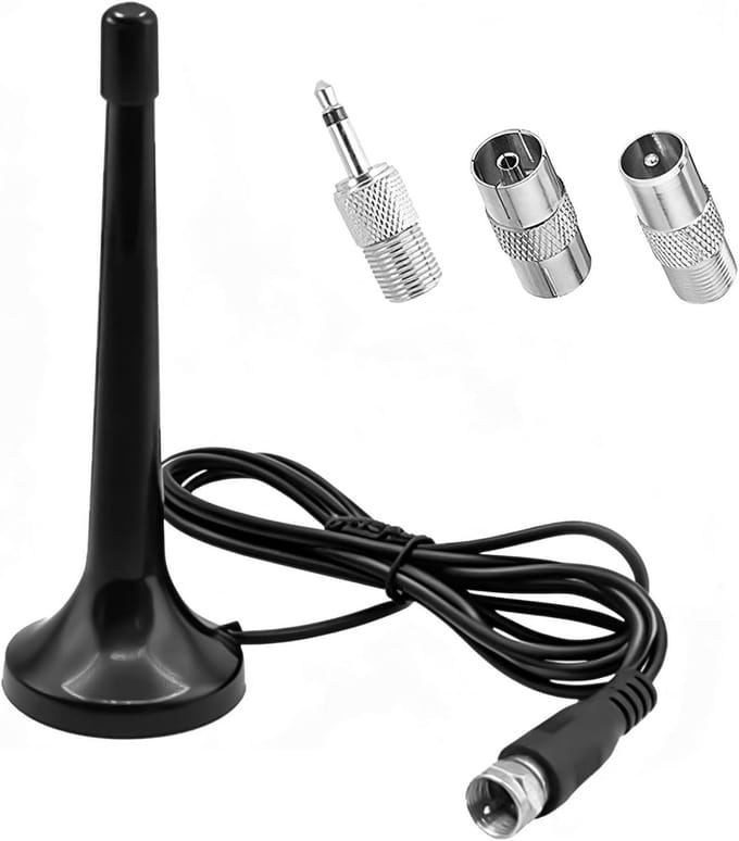 Solidchoice - DAB FM Radio Antenne met Verstelbare Basis en Kabel