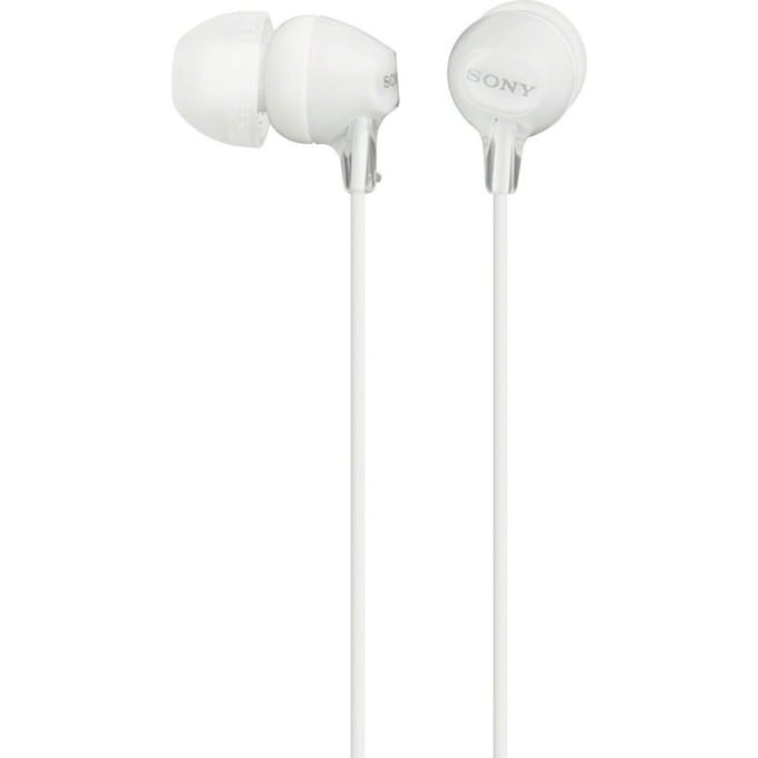 Sony MDR-EX15LP In Ear oordopjes Kabel Stereo Wit