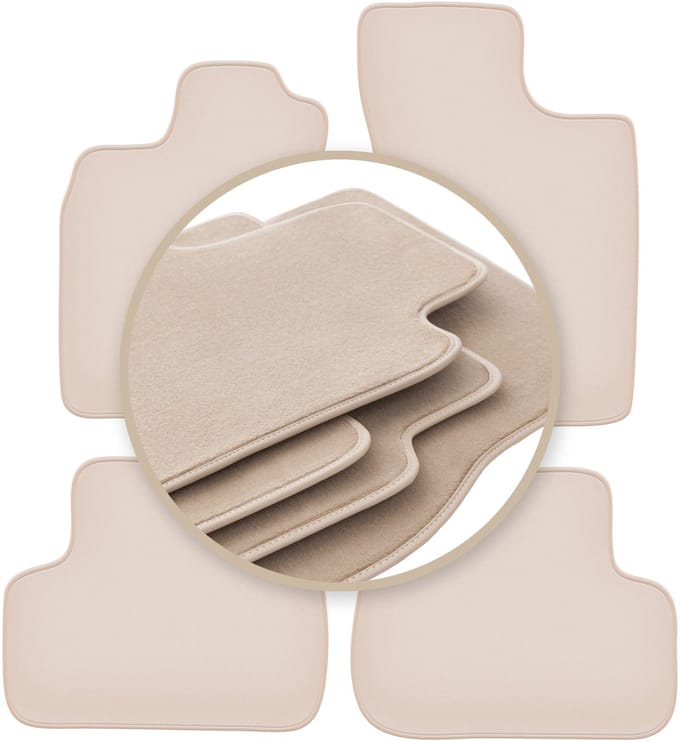 PREMIUM beige matten voor: Renault Twingo I hatchback 1993-2006