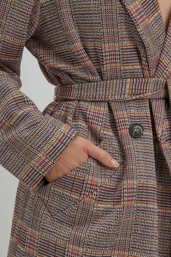 Josephine & Co Storm Blazer Multi Colour Dark Check Maat: 36 | Blazers Outlet | Dames | Zwart