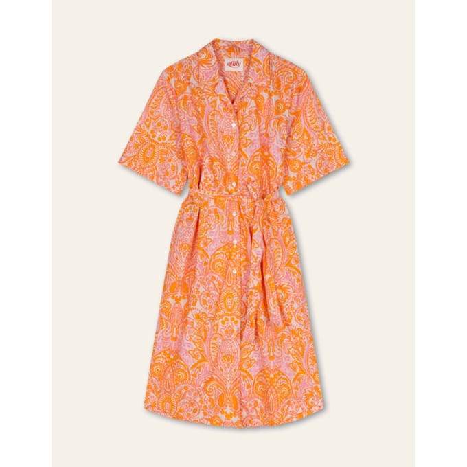 Oilily Date Jurk- maat38 Oranje Crush