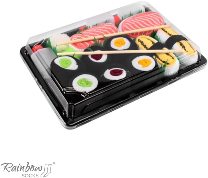 Rainbow Socks - Sushi Sokken - 5 Paar - Unisex - Humoristisch Geschenk