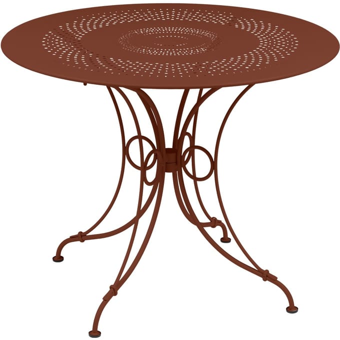 Fermob 1900 tafel - 20 okerrood - Ø 96