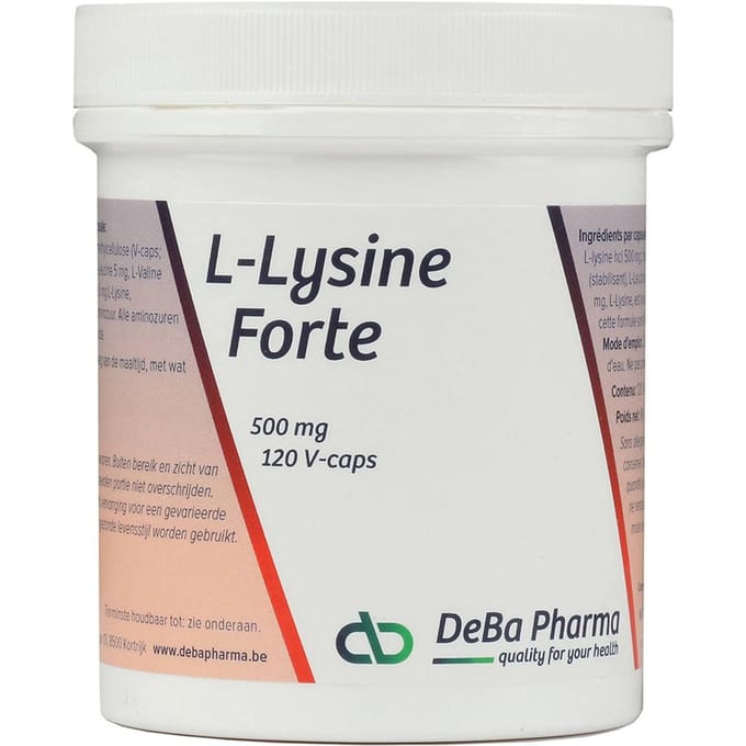 DeBa Pharma L-Lysine Forte 500mg 120 Capsules
