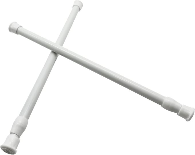 Telescoopstang - Spanstang Verstelbare stang - Ruimte Indelen - Zonder boren - 30-50 cm - Wit