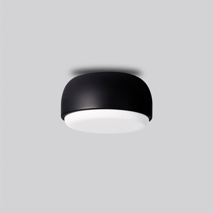 Northern Over me wand-/plafondlamp - zwart mat - S
