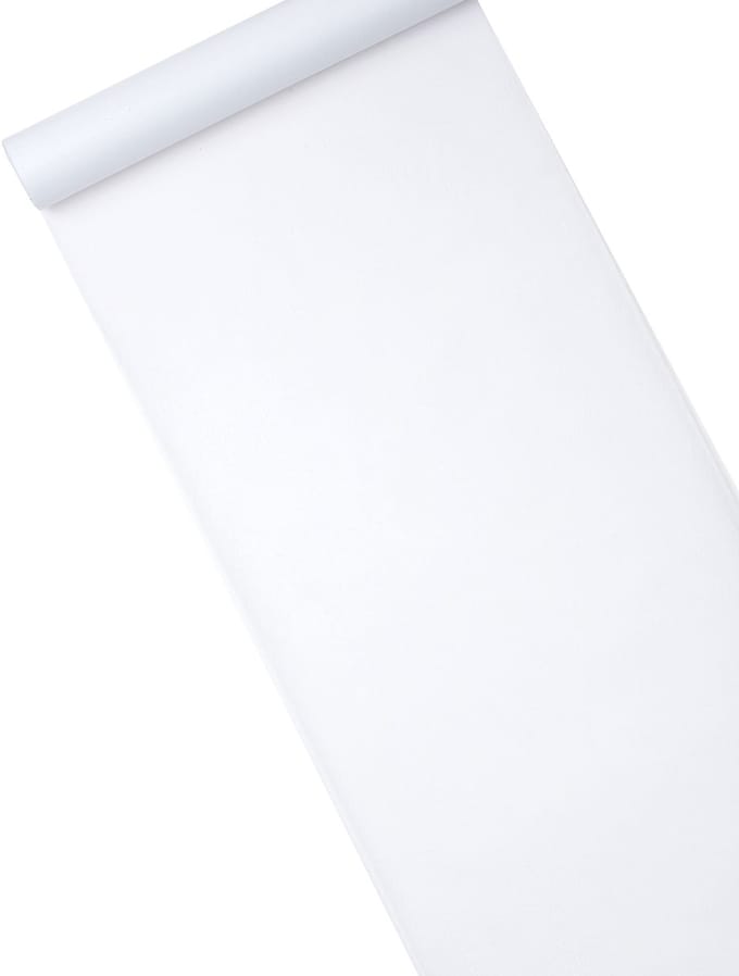 HOBI - Witte non-woven tafelloper 29 cm x 10 m voor bruiloften