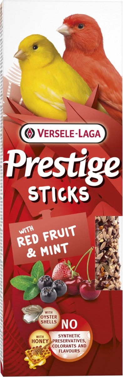 Versele-Laga Prestige Sticks Kanaries - Vogelsnack - Fruit Mint 60 g 2 stuks