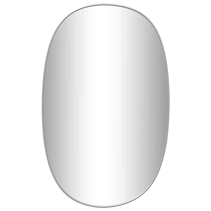 vidaXL - Wandspiegel - 80x50 - cm - zilverkleurig