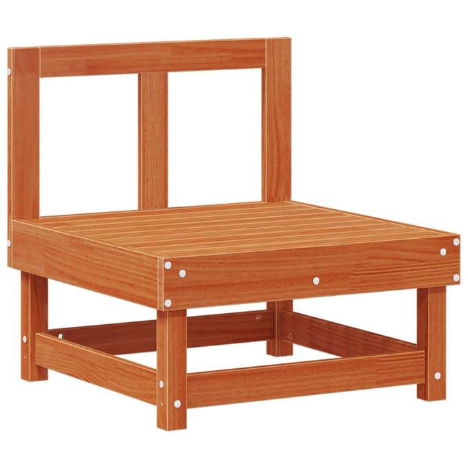 vidaXL - Tuinstoel - Midden - Massief - grenenhout - Waskleur - Bruin