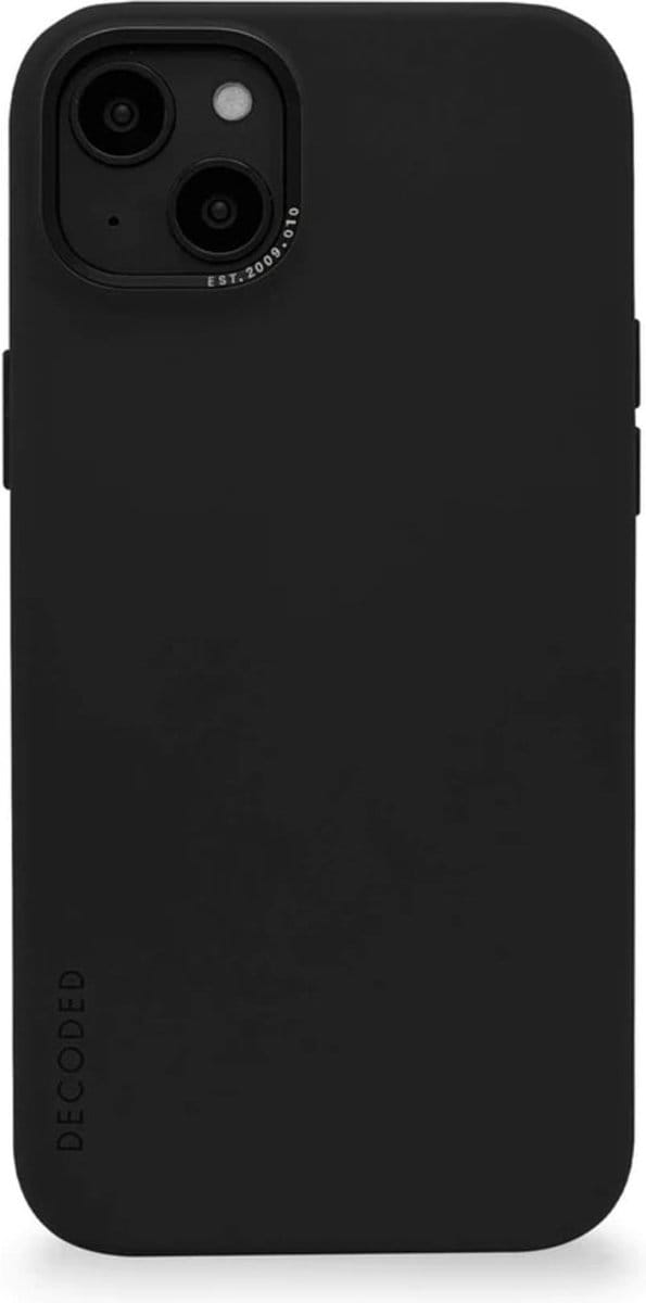 DECODED Siliconen Back Cover - iPhone 14 Plus - Anti-Bacterieel Hoesje - Magnetische Technologie van Apple - Zwart