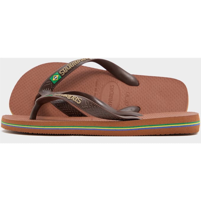 Havaianas HAV. BRASIL LOGO RUST/Donkerbruin Unisex Slippers - rust/Donkerbruin