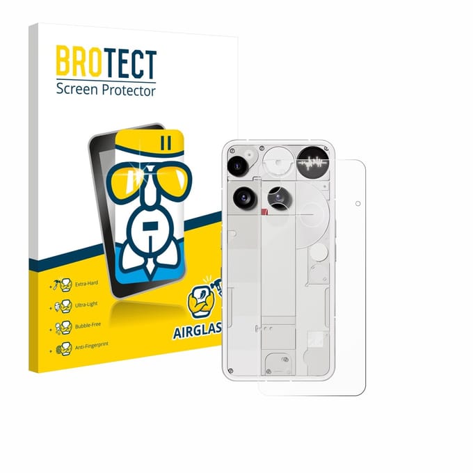 Screenprotector voor Nothing Phone (3) (Achterkant) Beschermglas transparant