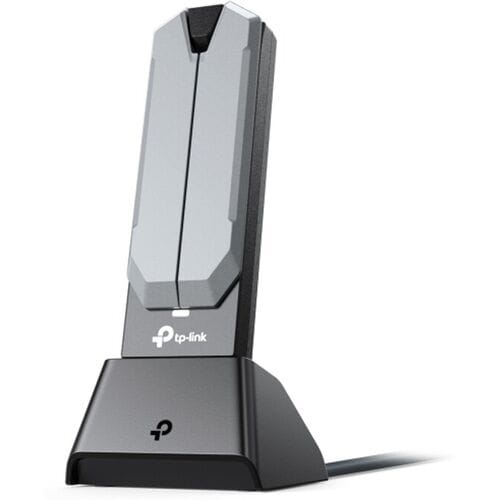 TP-Link Archer TBE400UH – Wi-Fi 7 USB Adapter – BE6500 Tri-Band USB-stick – 2.4/5/6 GHz – Met Extern Station & Antennes – USB 3.0