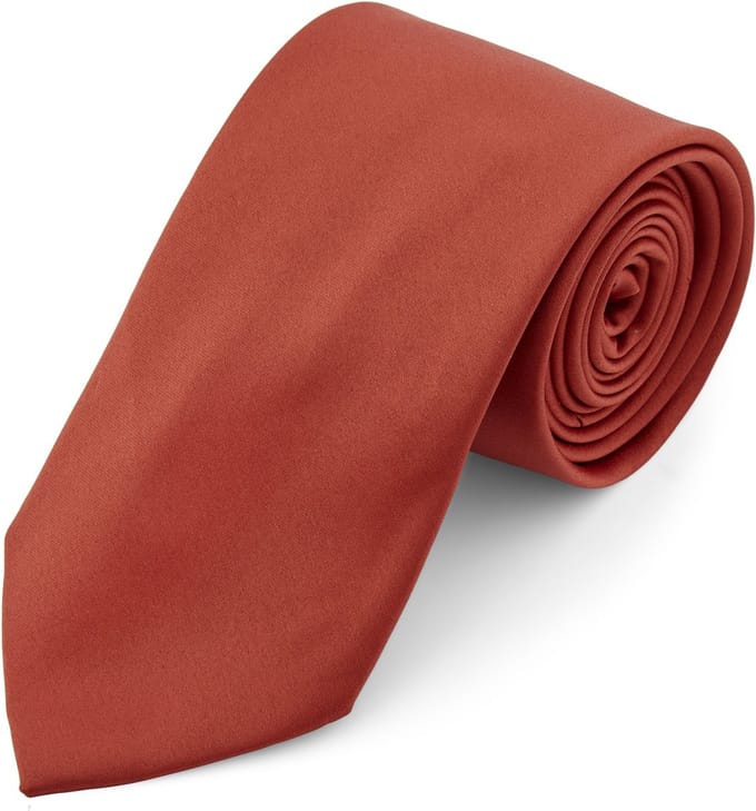 Terracotta Basic Stropdas van 8 cm