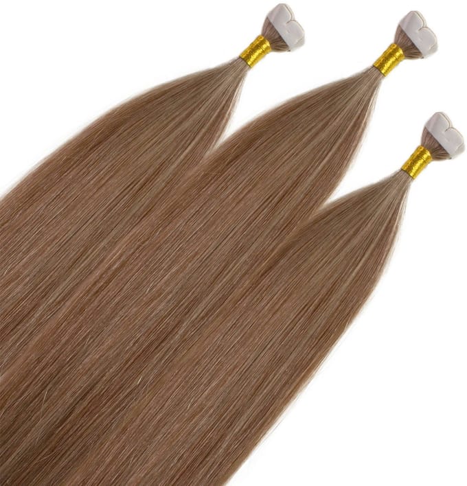 hair2heart Premium Mini Tape Extensions Echt haar - 12 tapes 40 cm Honingblond