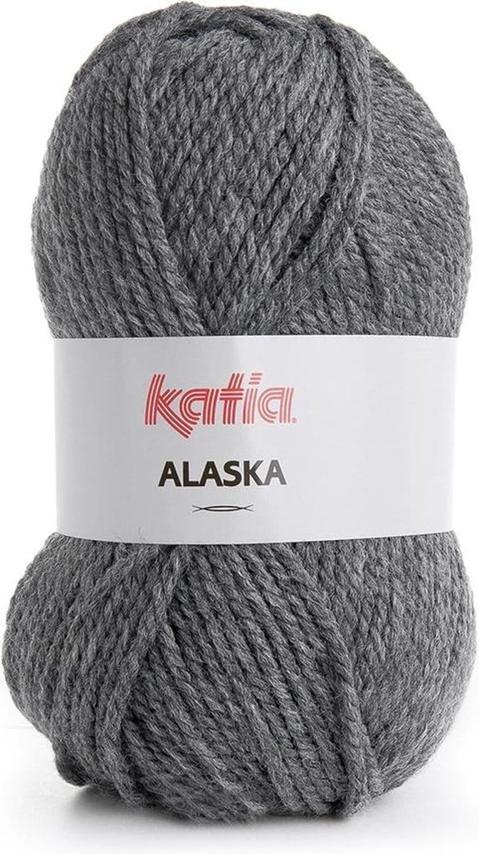 Katia Alaska - 10 donkergrijs - Acryl Garen