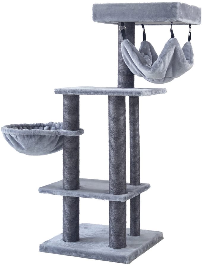 Boony krabpaal sunanda grijs/zwart 126cm