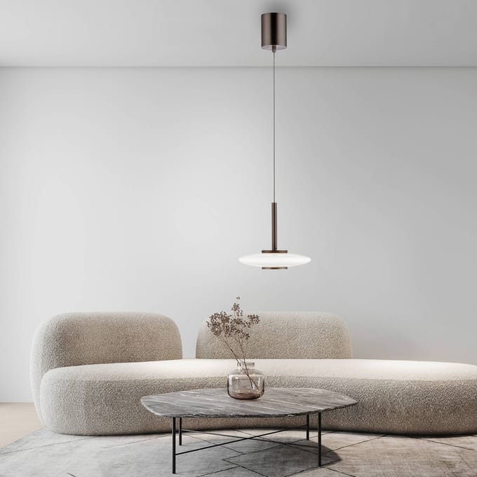 Paul Neuhaus PURE VITRUM Hanglamp 2053-34 - Aluminium, 2x10W LED