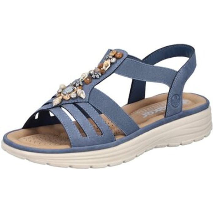 Sandalen met sleehak Rieker -