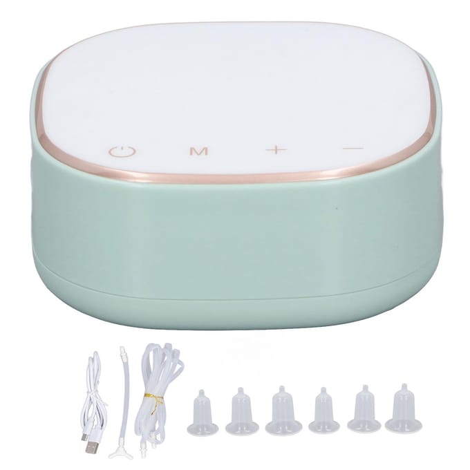 Correcteur de mamelon électrique, réglable sur 9 niveaux, inversé, rechargeable, plat et court vert menthe