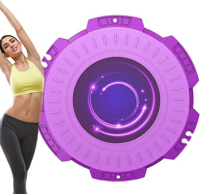Taille Twister Disc - Body Twist Schijf - Kernspiertraining - Schokabsorberend Ontwerp - 28 cm Diameter - Paars