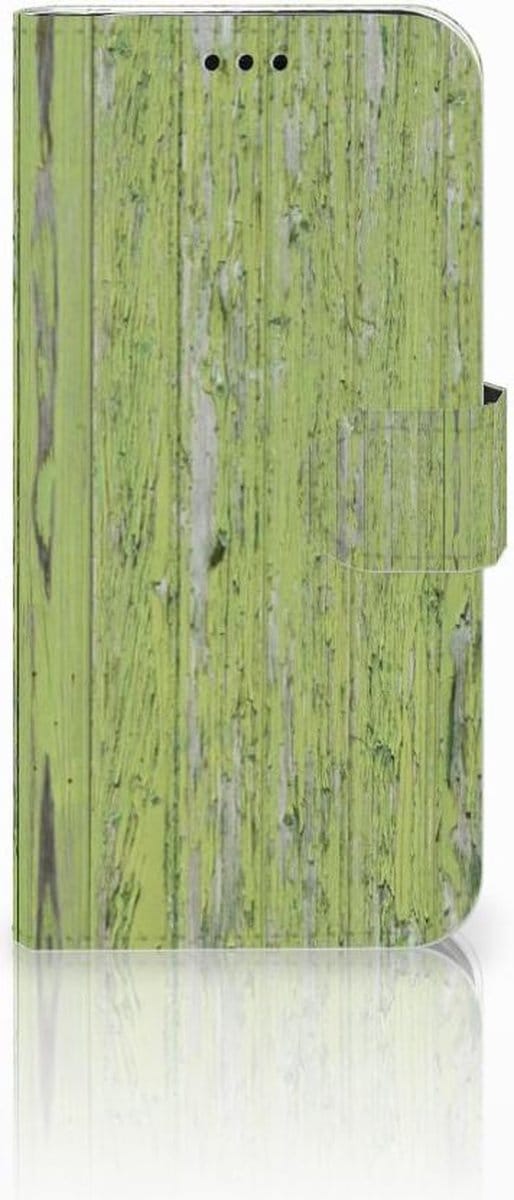 Samsung Galaxy J5 2017 Book Style Case Green Wood